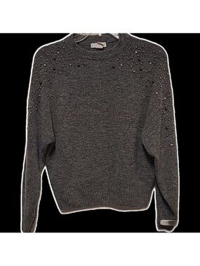 H&M BEADED SWEATER Sz SP